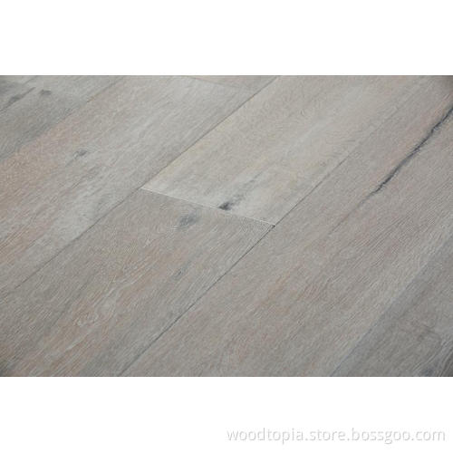 Grey Brushed Engineered Hardwood Flooring Reactive Stain